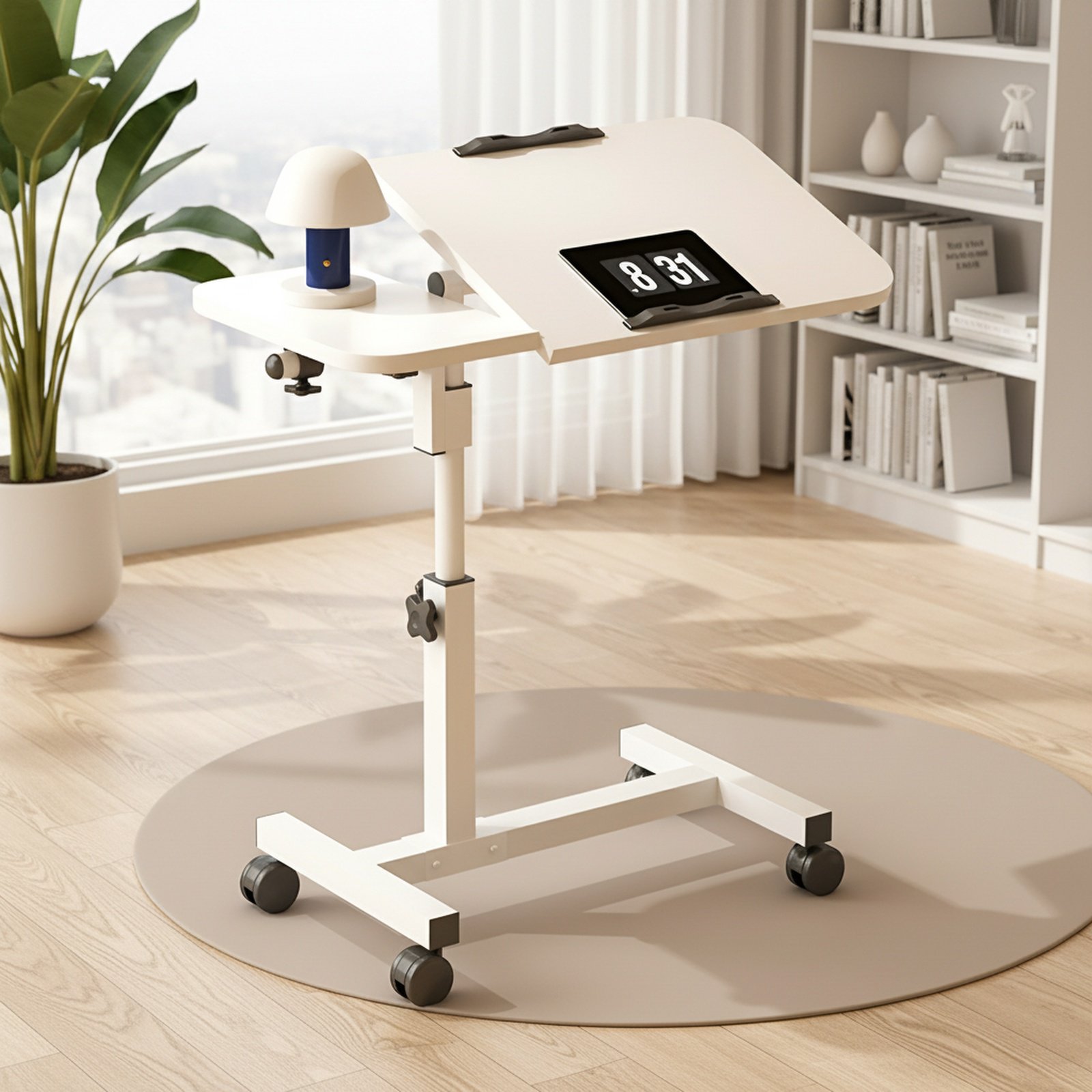 Lazytisch: Faltbarer, höhenverstellbarer Computertisch für das Bett
