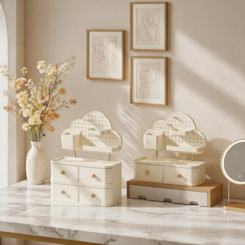 Cajonera compacta para accesorios de oficina