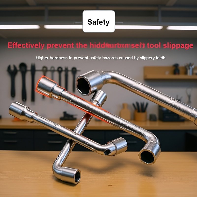 8-19mm L字型レンチ 工業用六角パイプレンチ 両頭機械修理工具 六角レンチ