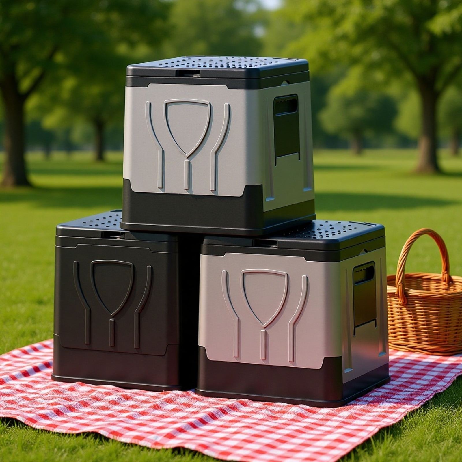 Tragbare klappbare Notfalltoilette für Auto und Outdoor