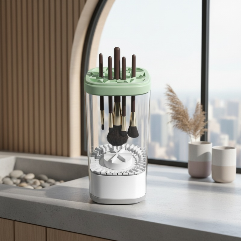 Brosse de nettoyage à séchage rapide utilisée sur des ustensiles