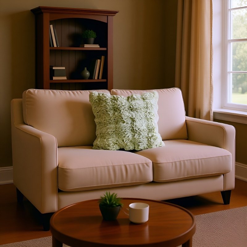 Gemütliche Kissenhülle aus Plüsch für das Schlafzimmer