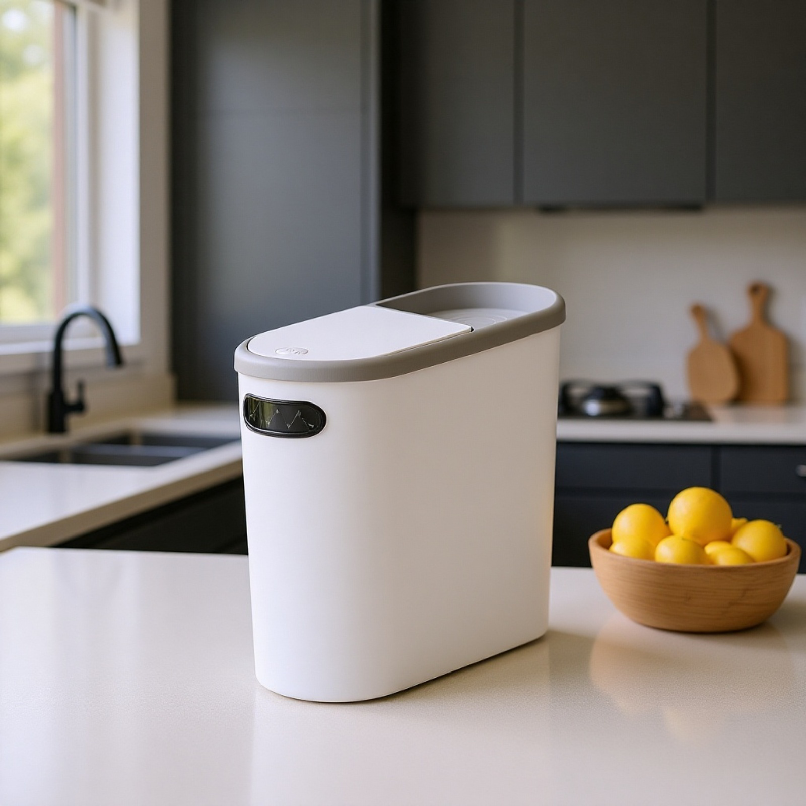 クリエイティブゴミ箱 家庭用トイレゴミ箱 リビングルーム キッチンゴミ箱 バスルーム 隙間ゴミ箱 蓋付き プッシュ式ゴミ箱