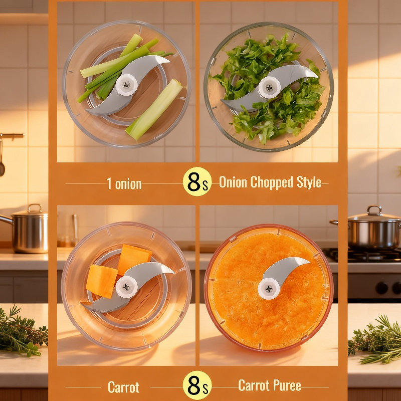 Portable Wireless Electric Garlic Masher for Home & Baby Food