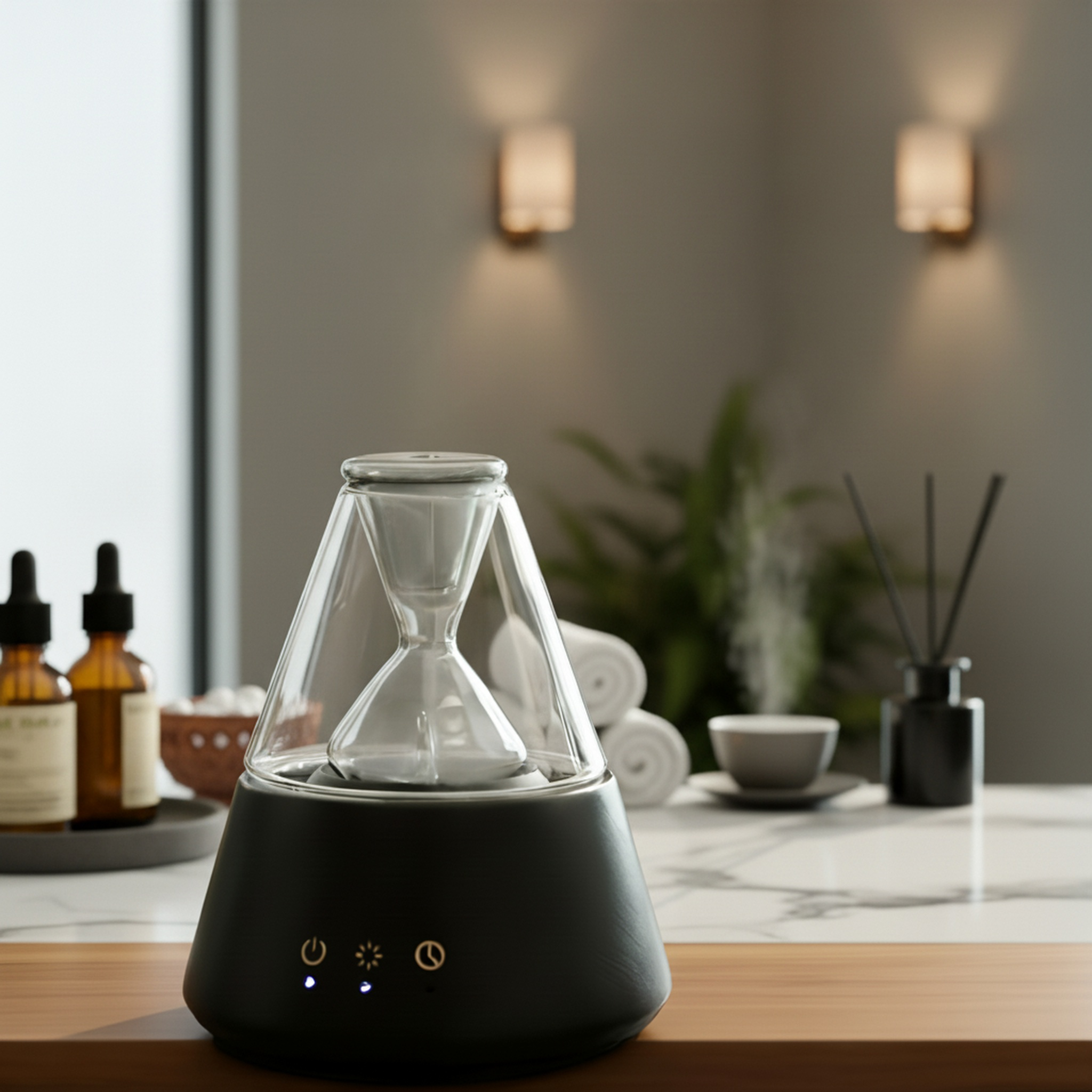 Modern bedroom aromatherapy diffuser