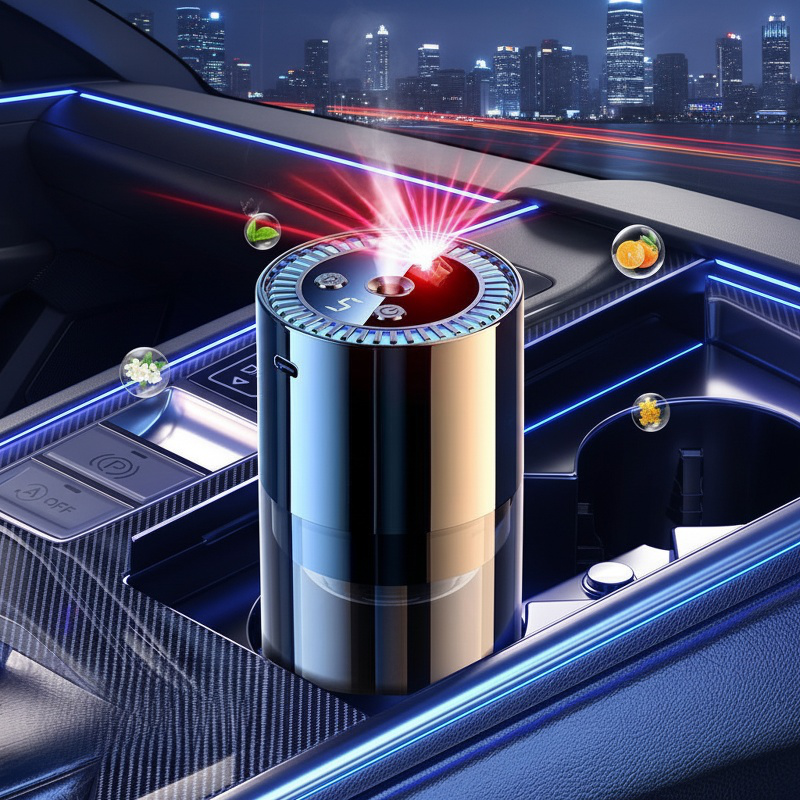 High-end Car Intelligent Aromatherapy Purifier Humidifier All-in-one Machine