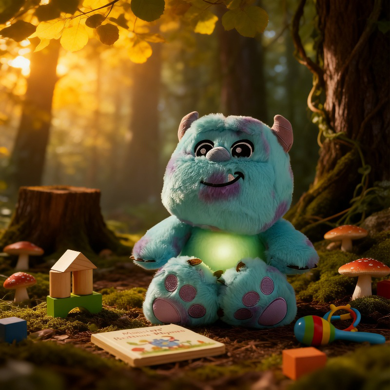 발광 뮤직 설리번 봉제 인형