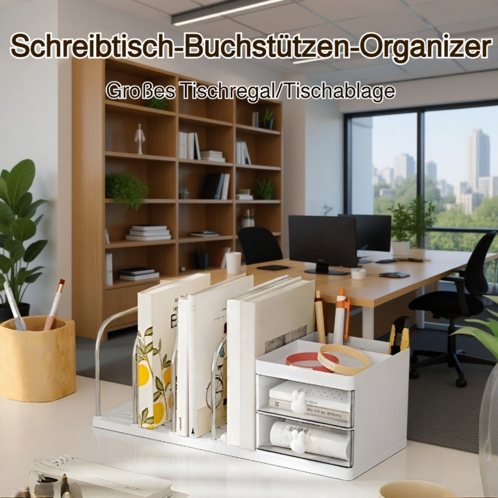 Regal für Bürobedarf, Schreibwaren für Schüler, einfaches Aufbewahrungsregal, Aufbewahrungsbox für B