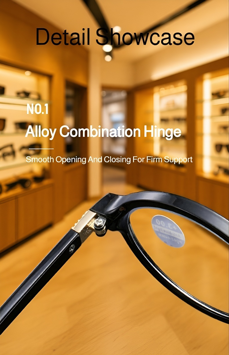 Lightweight and trendy reading glasses design