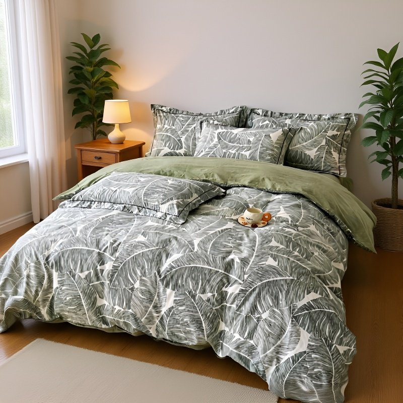 Modern Printed Cotton Four-Piece Set