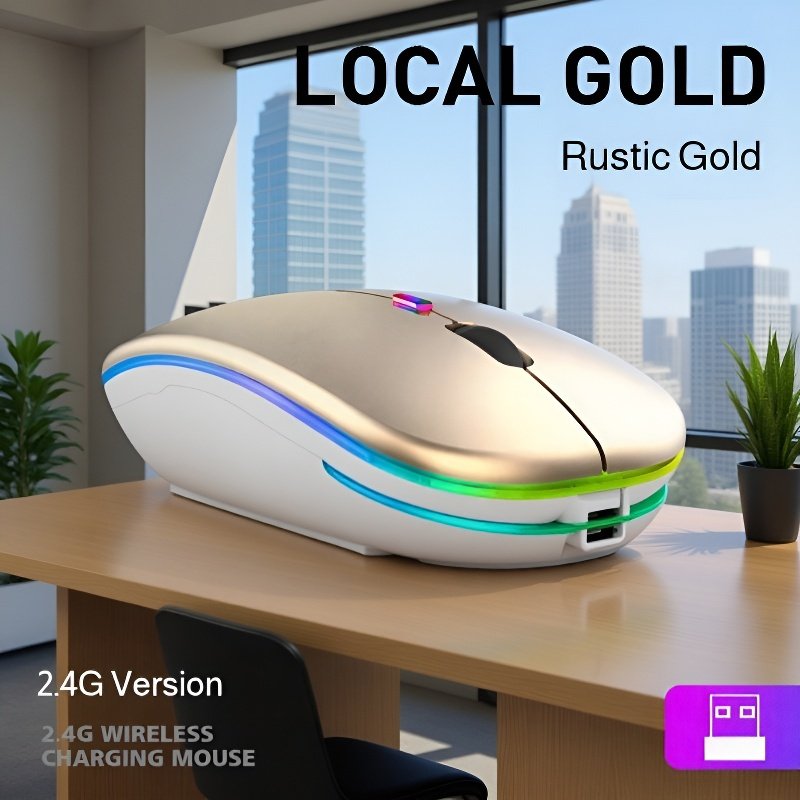 Silent Glowing Stylish Wireless Mouse