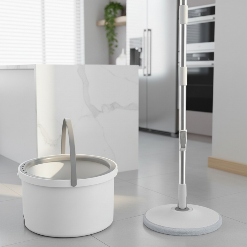 Lazy household suction level plate with bucket mop clean sewage separation hands-free mop wet and dr