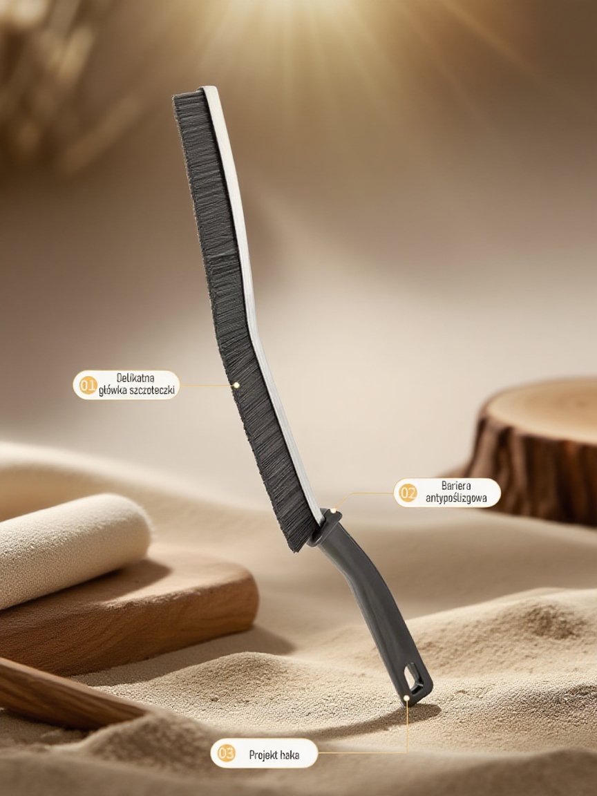 Wytrzymała szczotka do czyszczenia szczelin