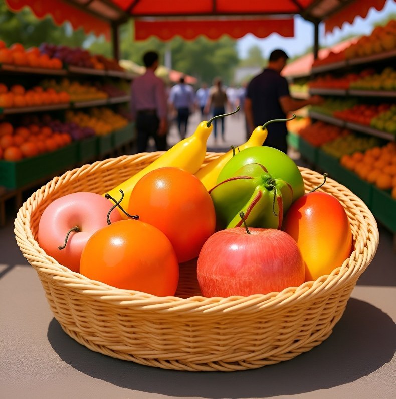 튼튼한 라탄 짜임 바구니 디테일