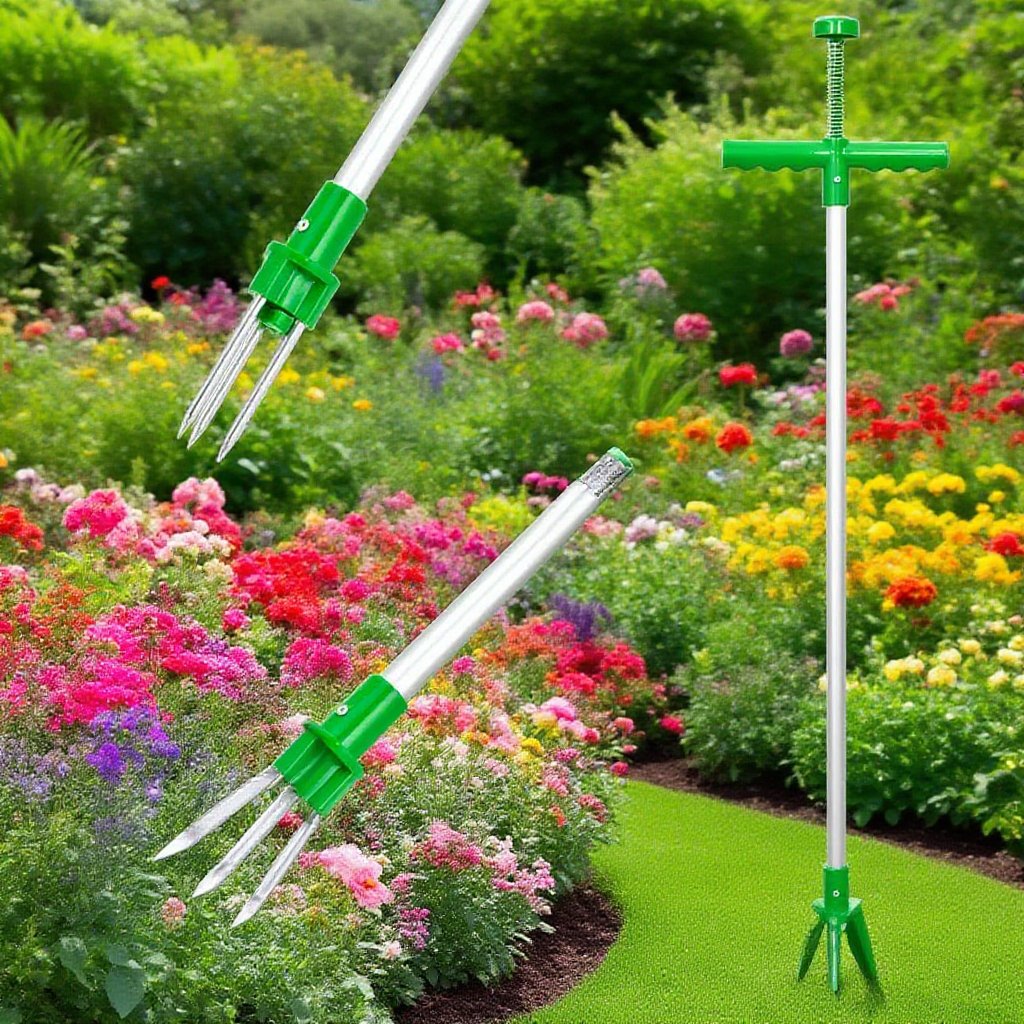 軽量アルミ製雑草抜き器の持ち手部分