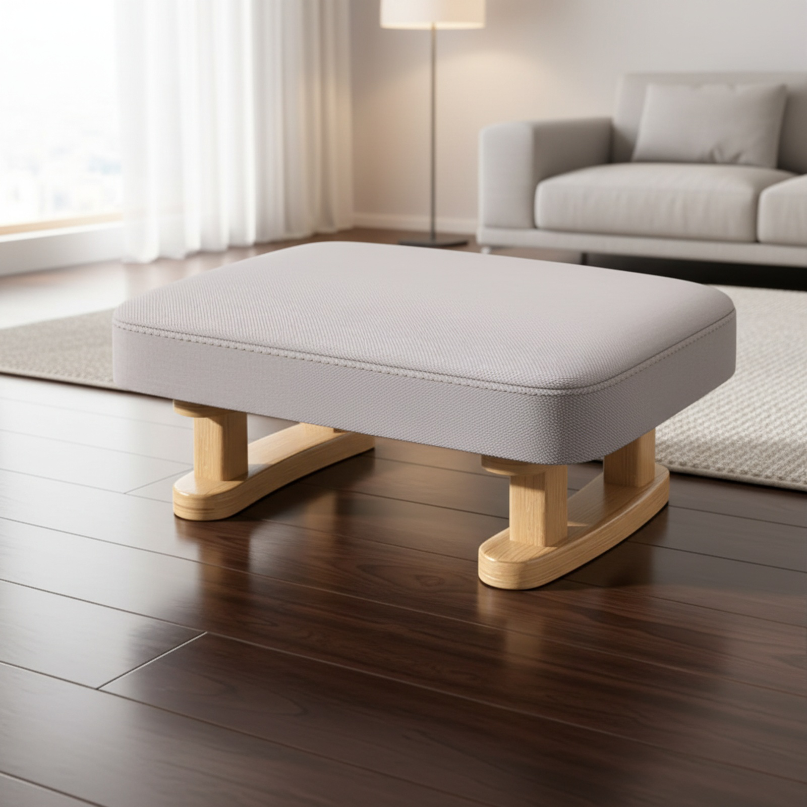 Pouf bas confortable de style japonais pour chambre