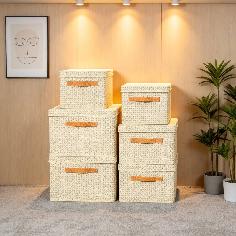 PP Folding Storage Box with Lid for Pants and Quilts