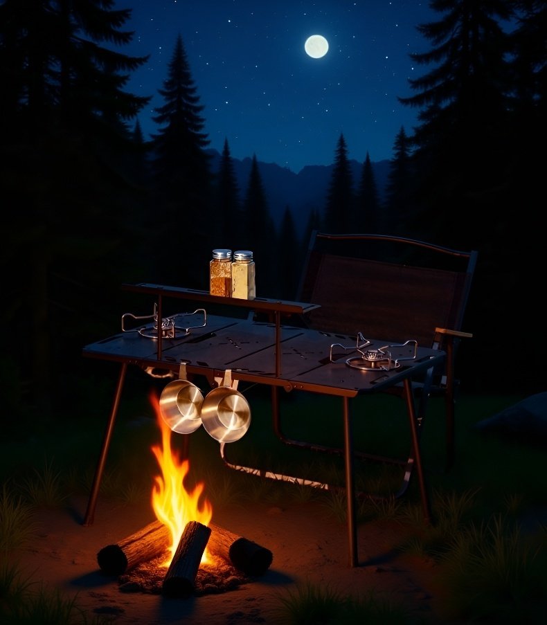 알루미늄 합금 소재의 튼튼한 접이식 테이블