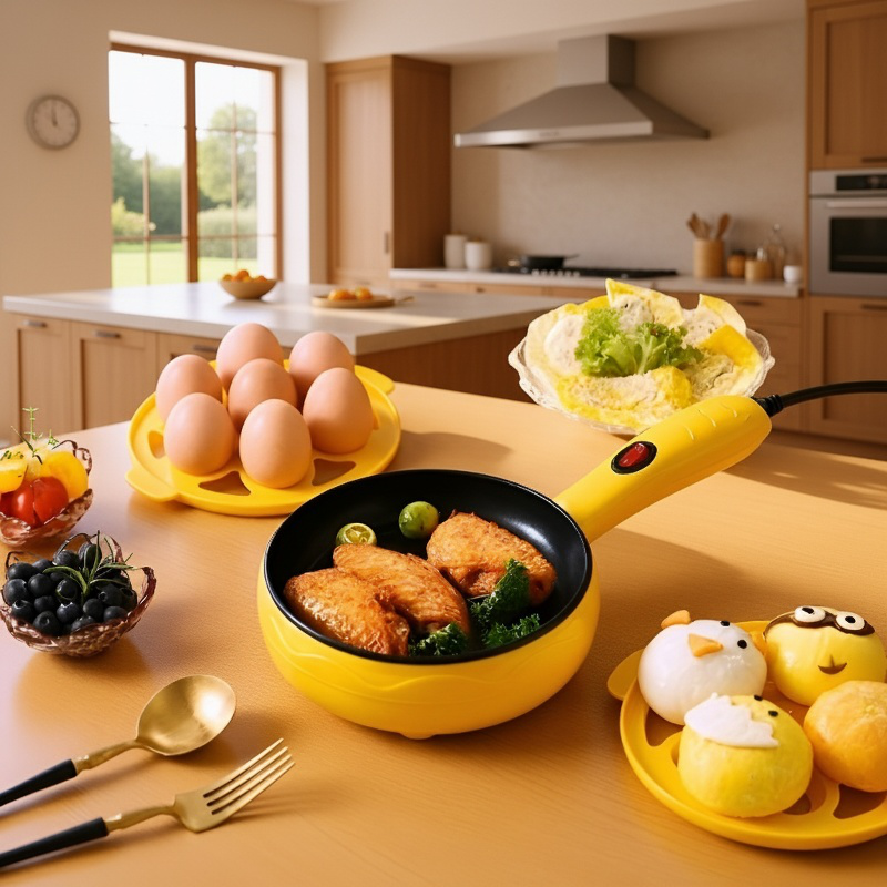 Electric cooker boiling eggs
