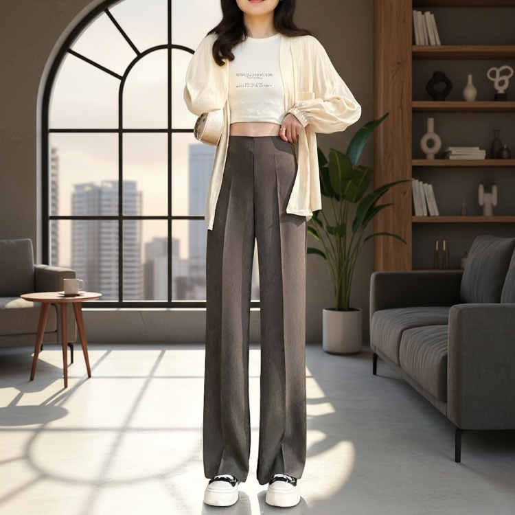 작은 키 여성에게 어울리는 처짐 방지 팬츠