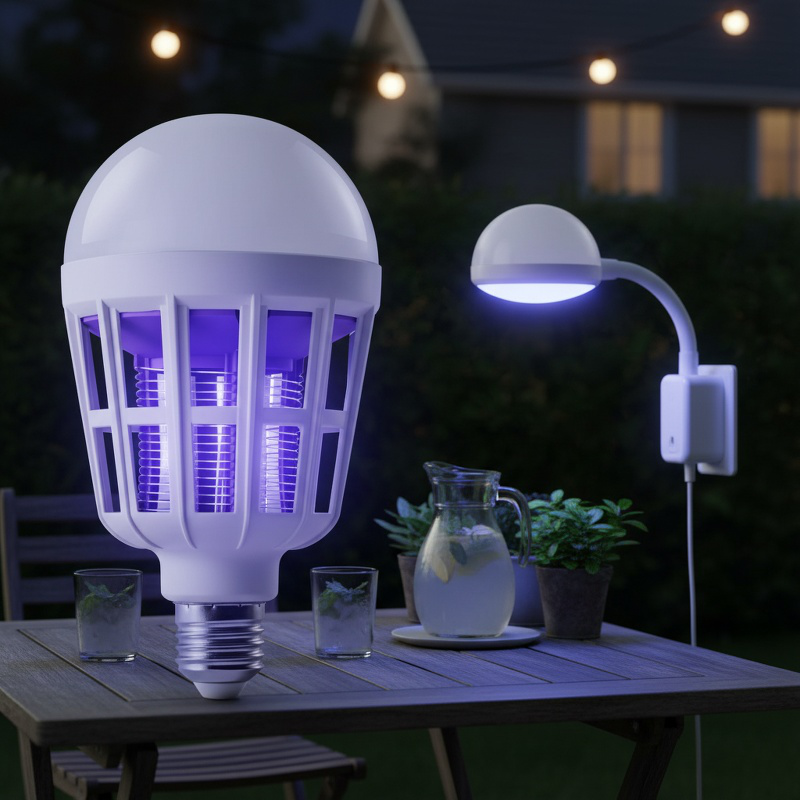 Lampe LED efficace anti-moustiques, solution intérieure