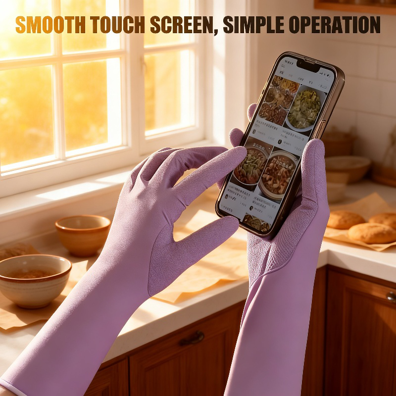 Extended and durable disposable nitrile gloves