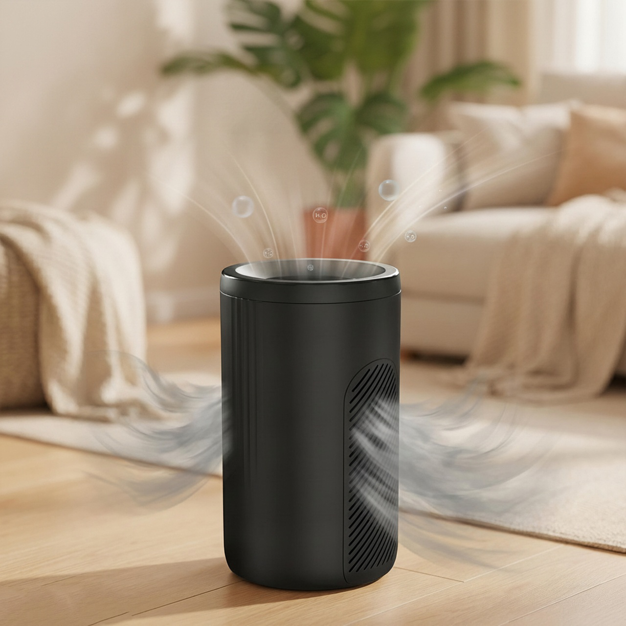 Air purifier with HEPA filter for dust removal