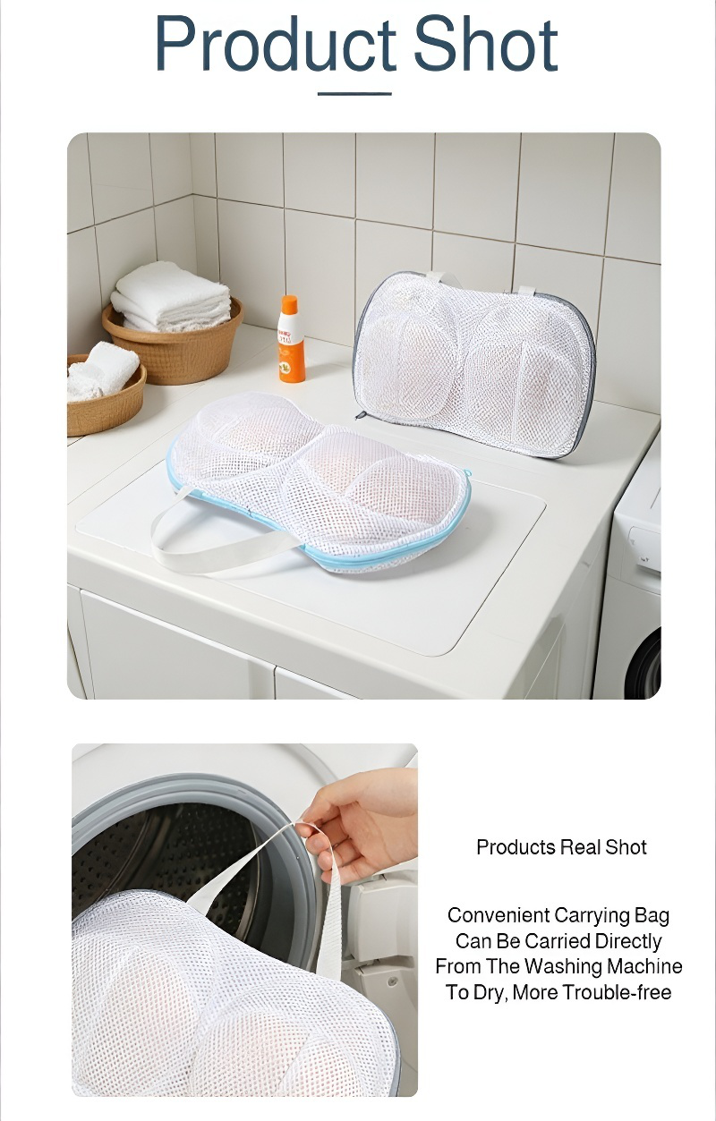 Efficient underwear washing pouch for shape retention