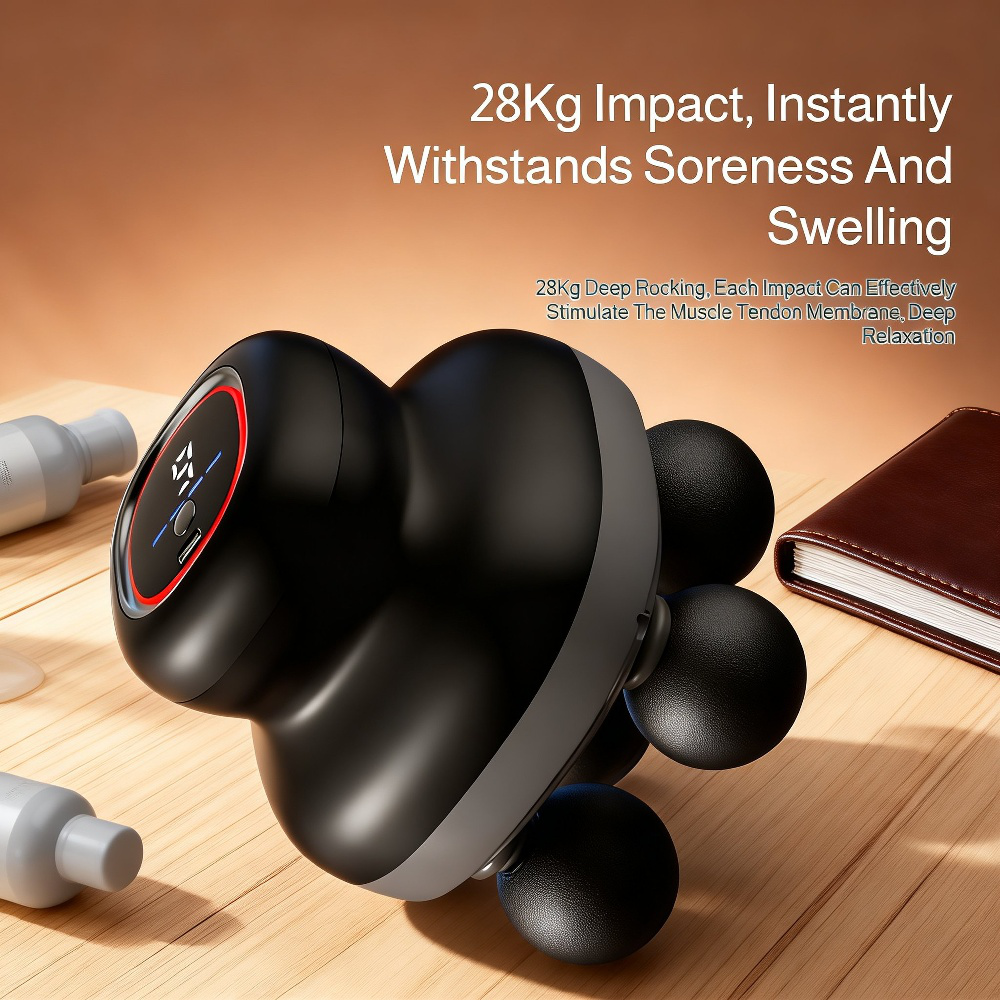 Multifunctional Four-Head Electric Muscle Fascia Gun Massager