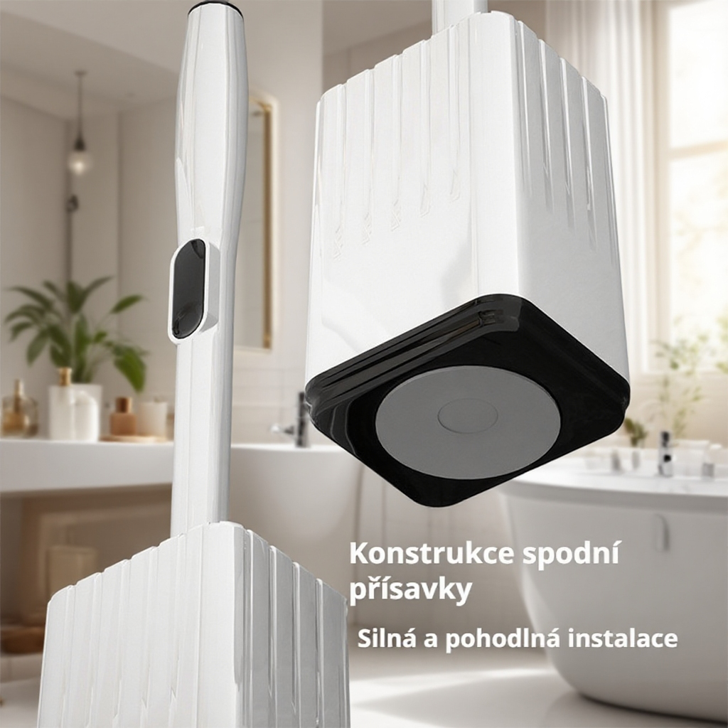 Sada na čištění toalety s dlouhou rukojetí do koupelny
