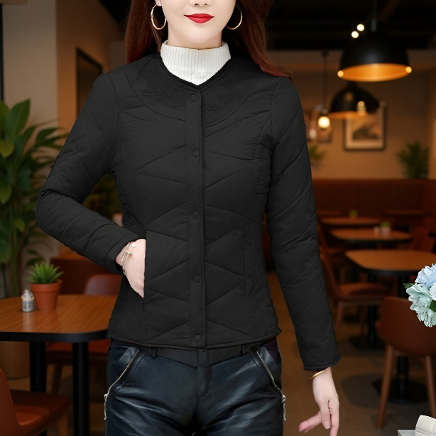 두껍게 패딩 여성 숏 슬림핏 코트 안감 빅 사이즈 워머 라이트 패딩 엄마옷 가을 겨울 신상