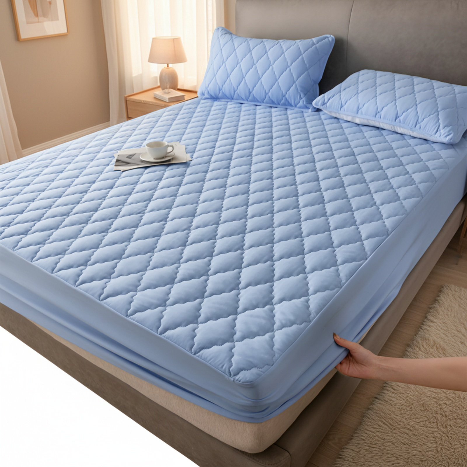Waterproof Bed Sheet, Baby Diaper-Proof Mattress Protector, Easy-to-Clean Mattress Cover