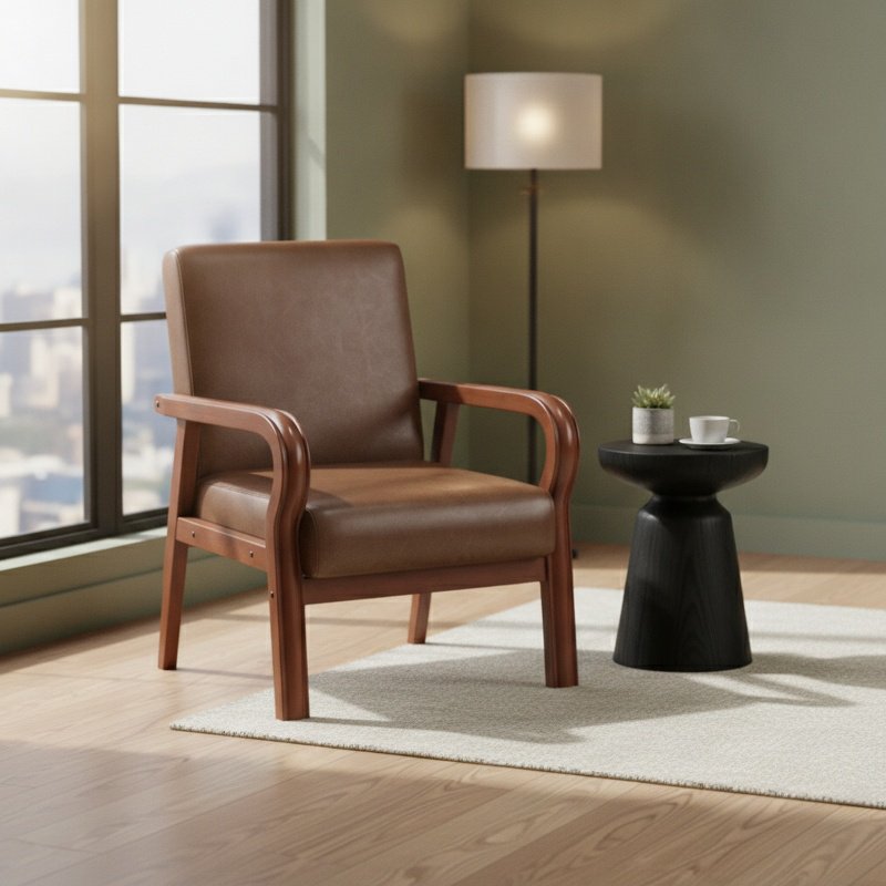 Petit canapé fauteuil style simple, canapé double pour salon de location