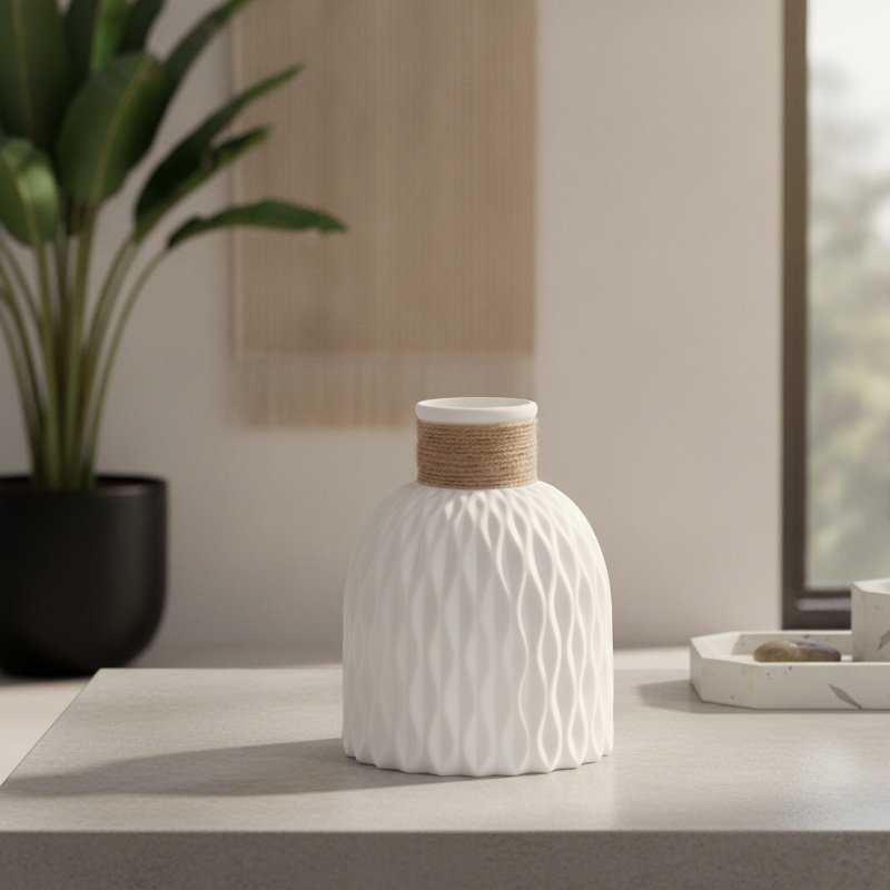 Pineapple-patterned plastic vase, simple, durable, suitable for home use, decorative vase, water rip