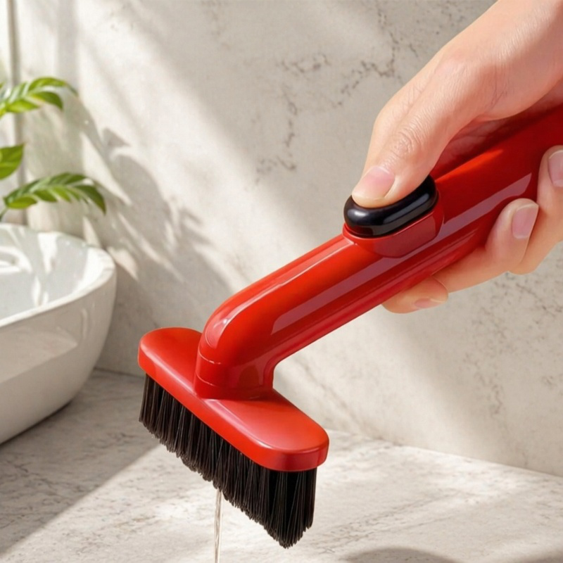 Cepillo de limpieza multifuncional para rincones de baño
