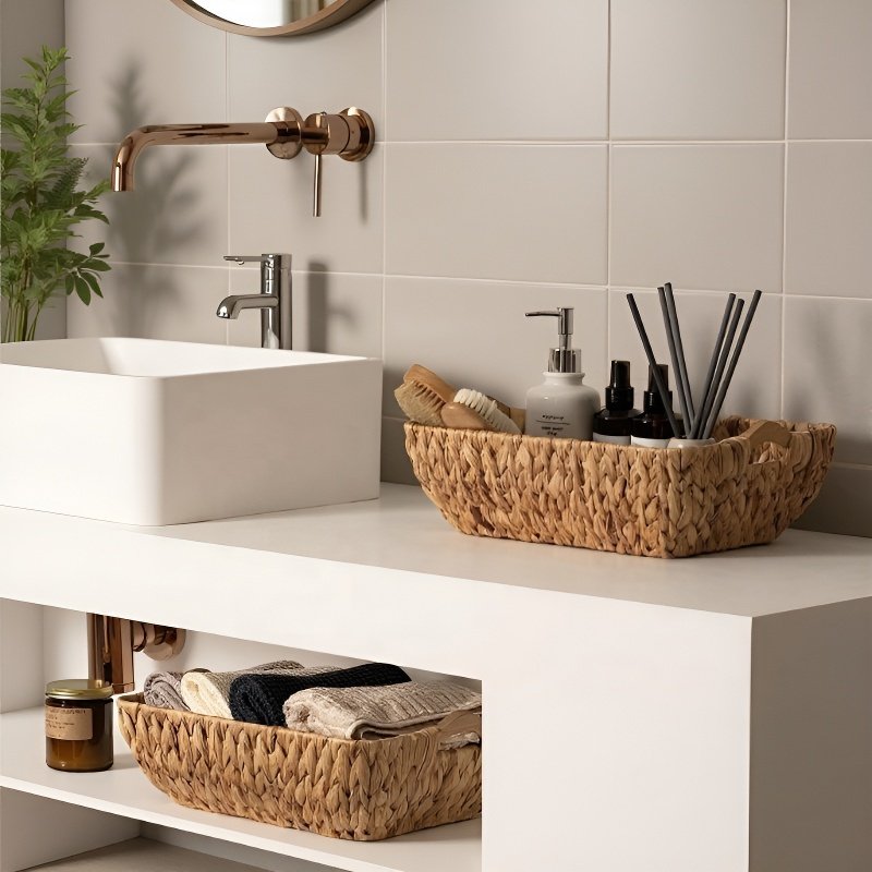 Eco-friendly organizer basket for home storage