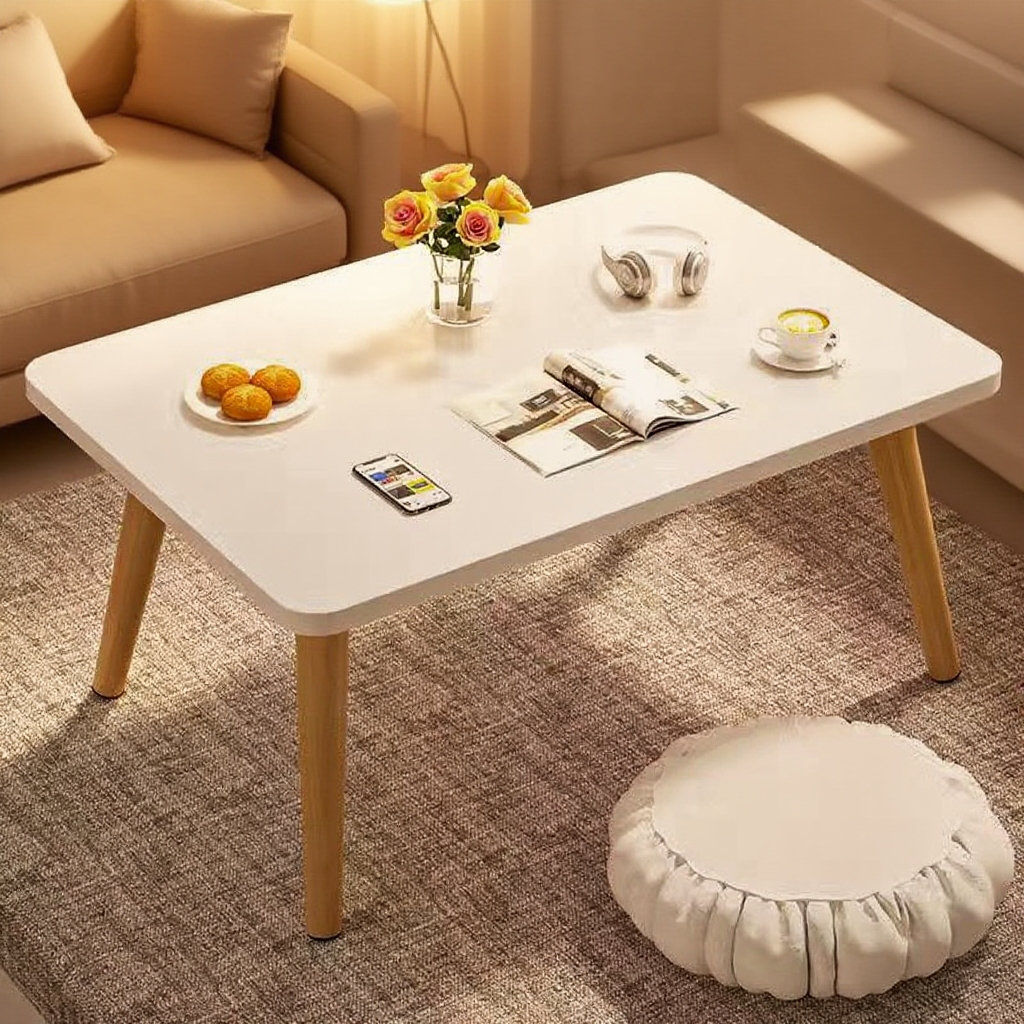 북유럽 스타일 미니 발코니 플로팅 티테이블