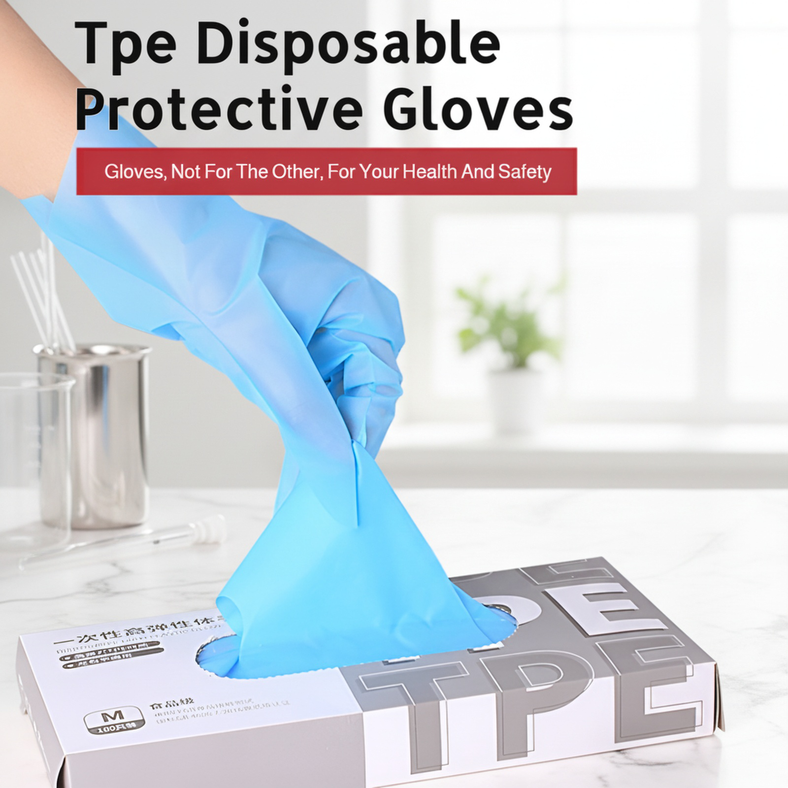 Powder-free TPE Gloves for medical use