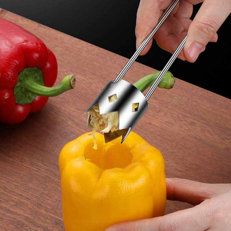 ステンレス製フルーツ種取り器