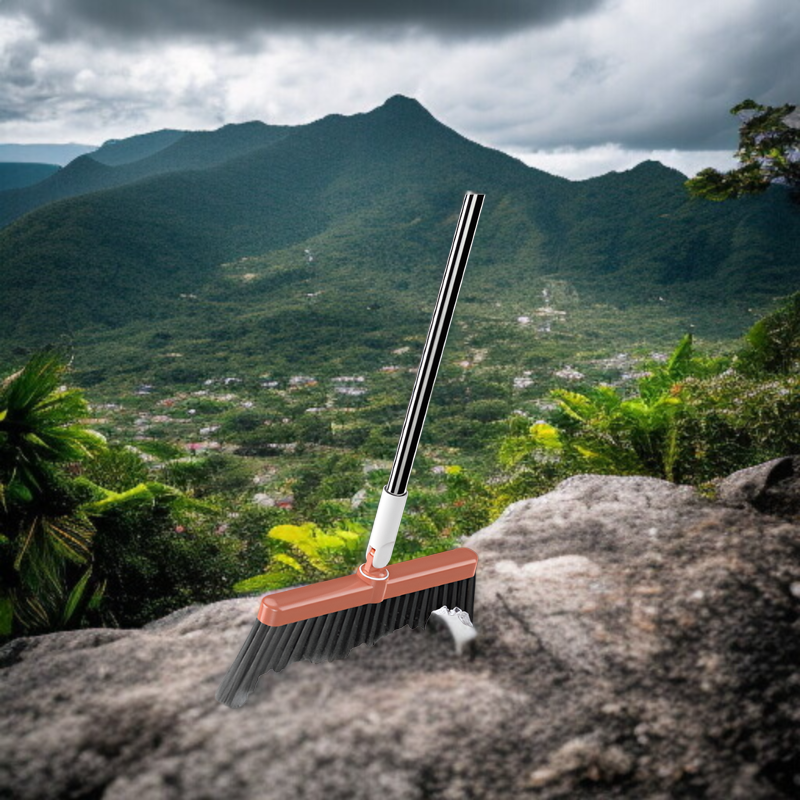 ちりとりとセットで使える掃除用ほうき