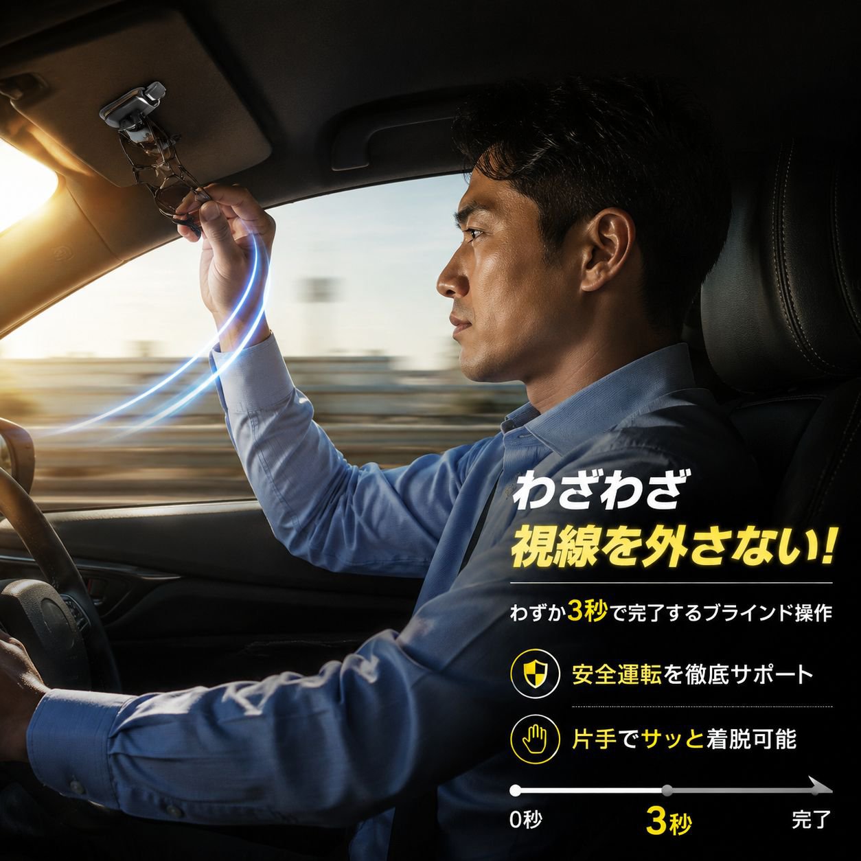 多機能車用メガネクリップ 全車種対応