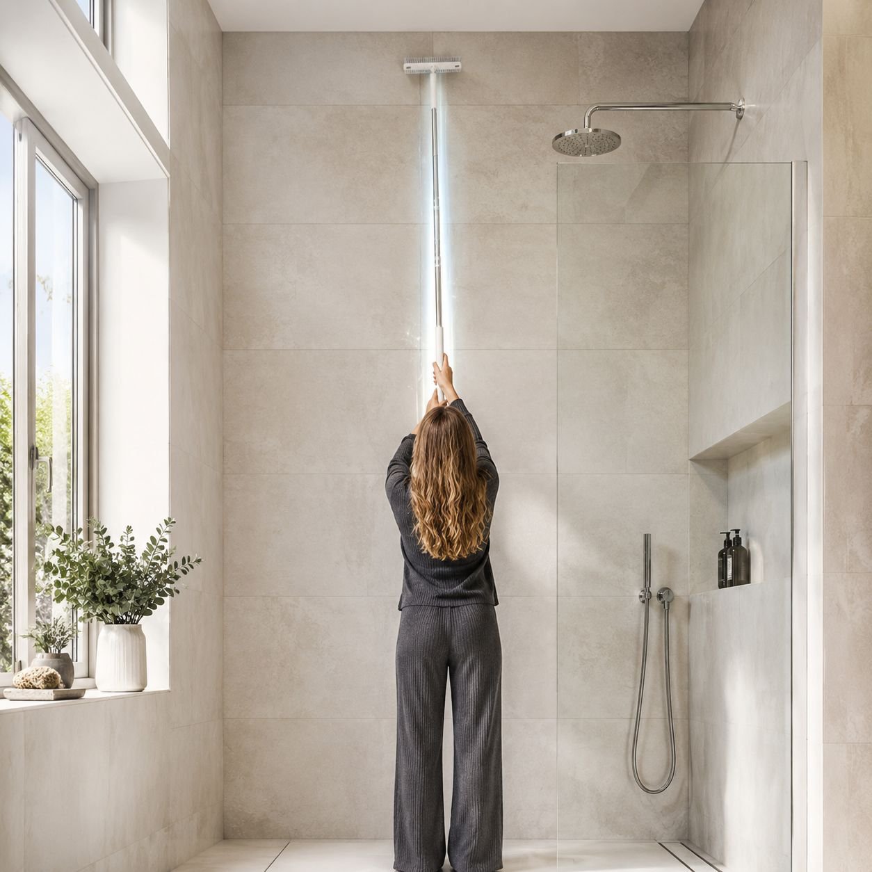 Bathroom Floor Long Handle Gap Cleaning Brush