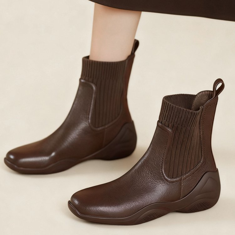 가을 겨울 엘라스토머 양말 부츠