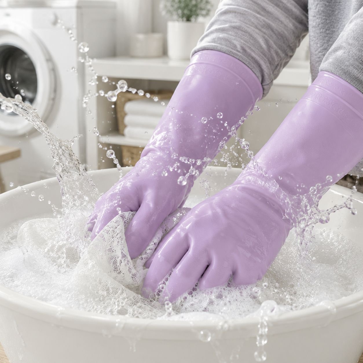 Durable waterproof gloves for household cleaning