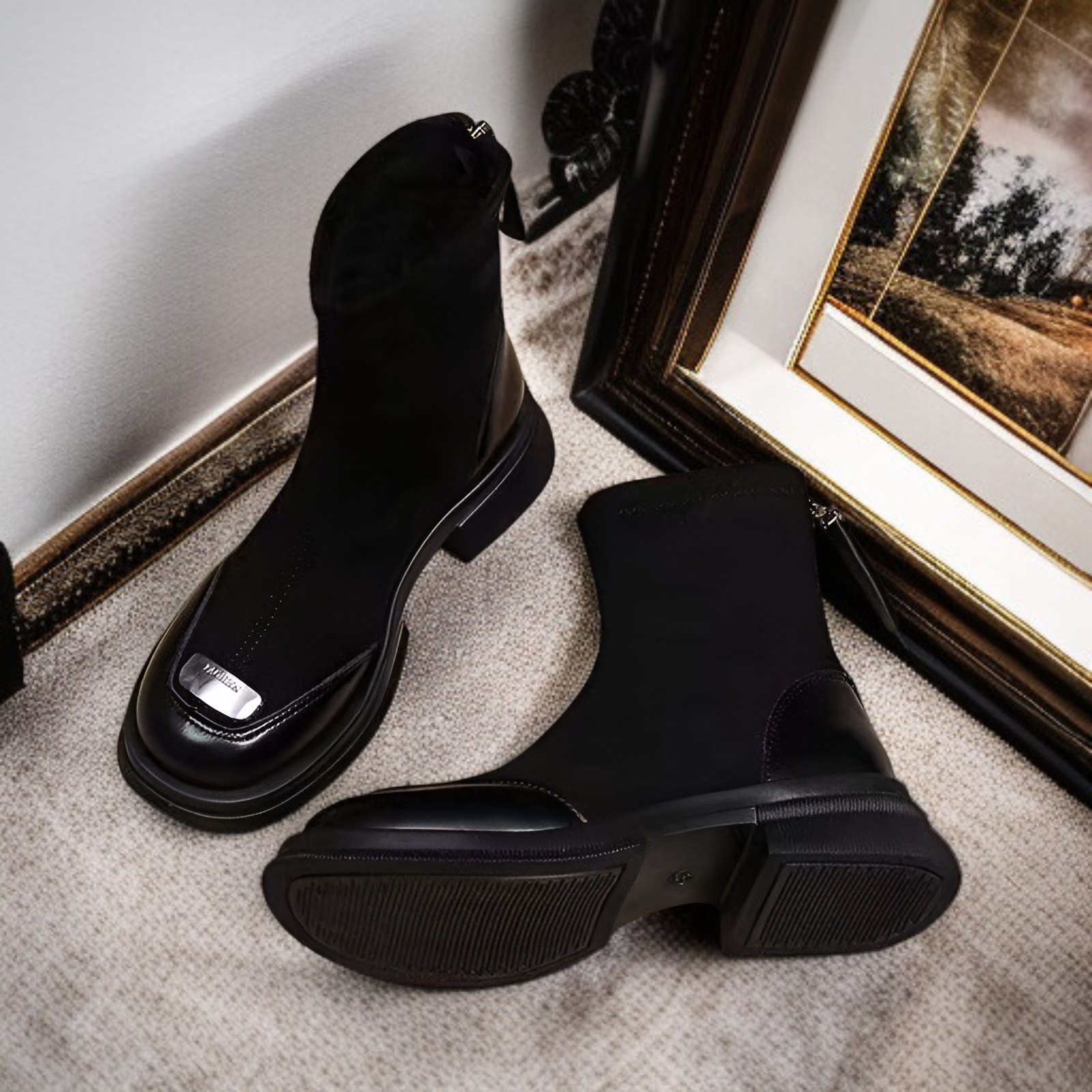 スキニーベアブーツの履き口アップ