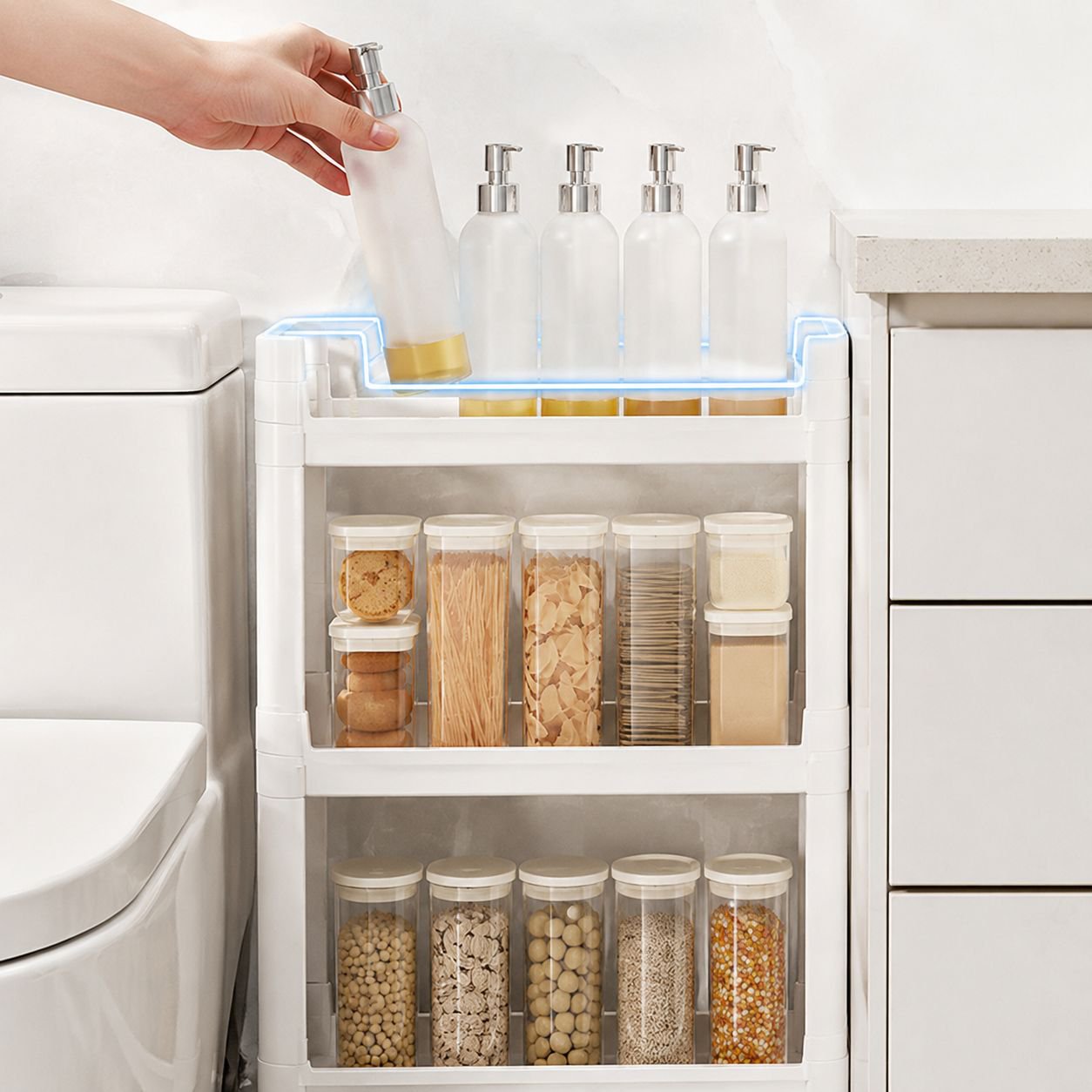 Bathroom Mobile Storage Rack