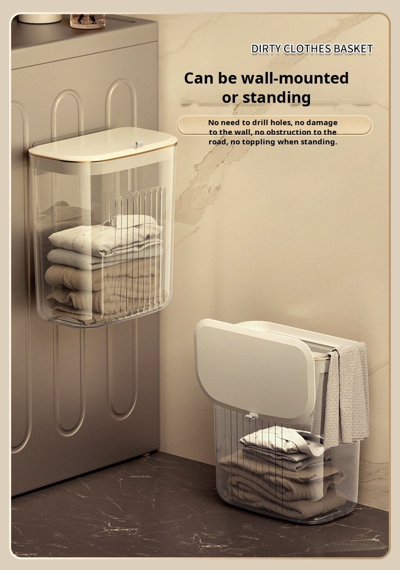 Bathroom basket for storing skincare and grooming essentials