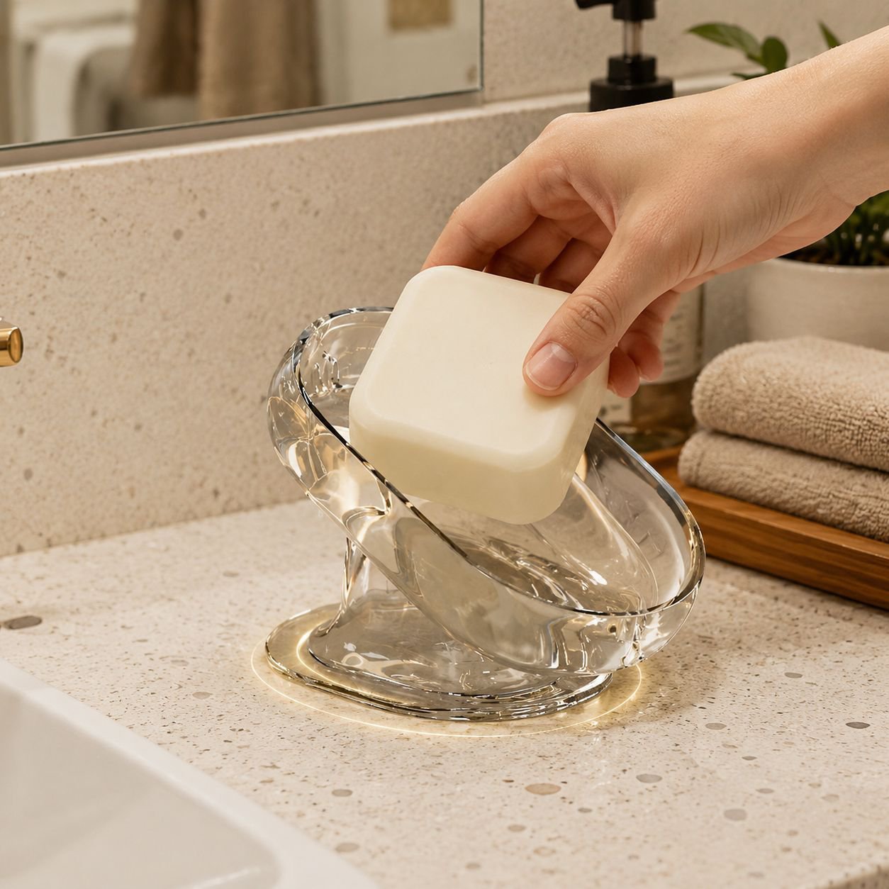 Large Size Soap Holder for Home, Modern Minimalist Style