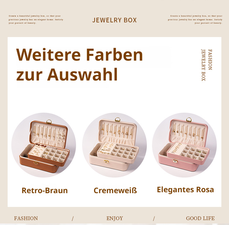 Kleine Schmuckaufbewahrungsbox für den Alltag