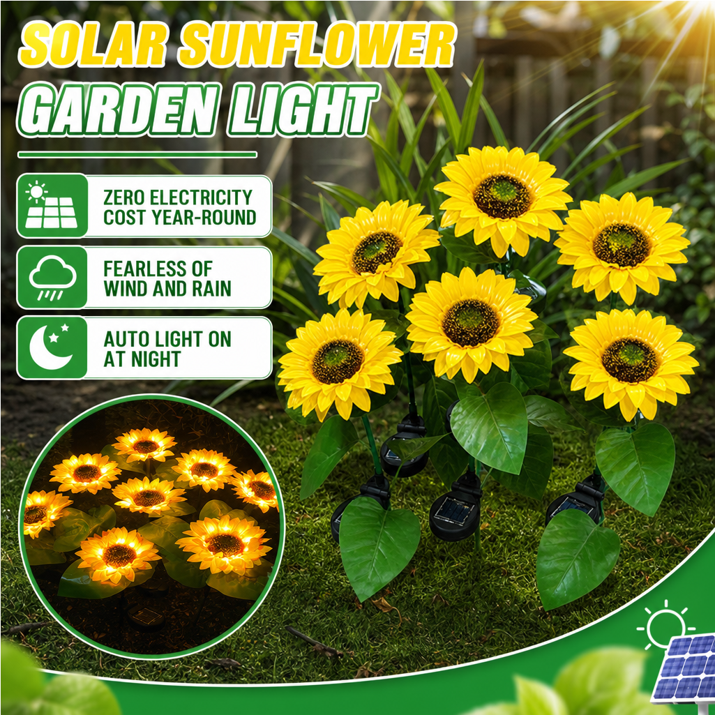 JMY - Outdoor Courtyard Solar Sunflower Lamp